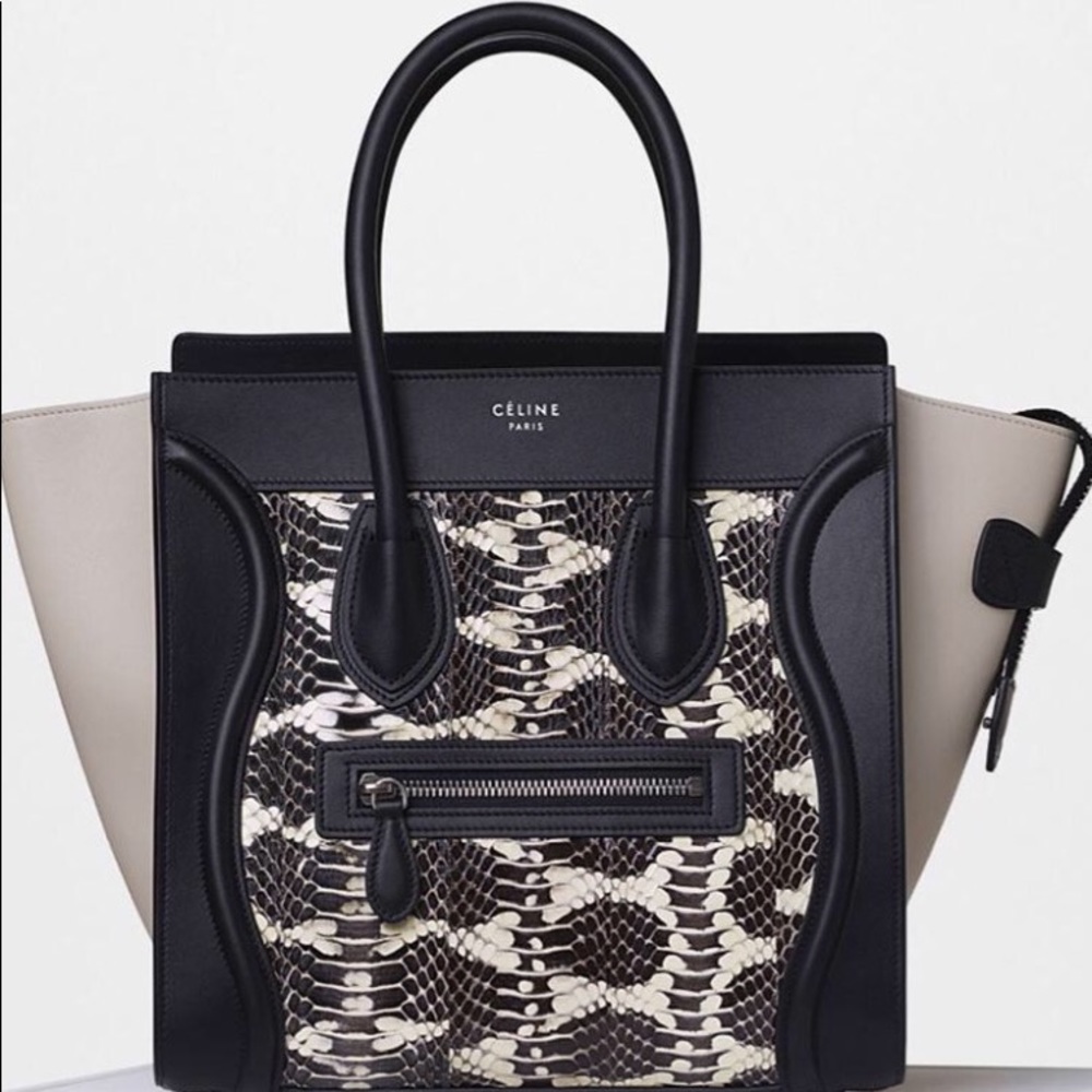 SOLD - Celine Watersnake Micro Luggage